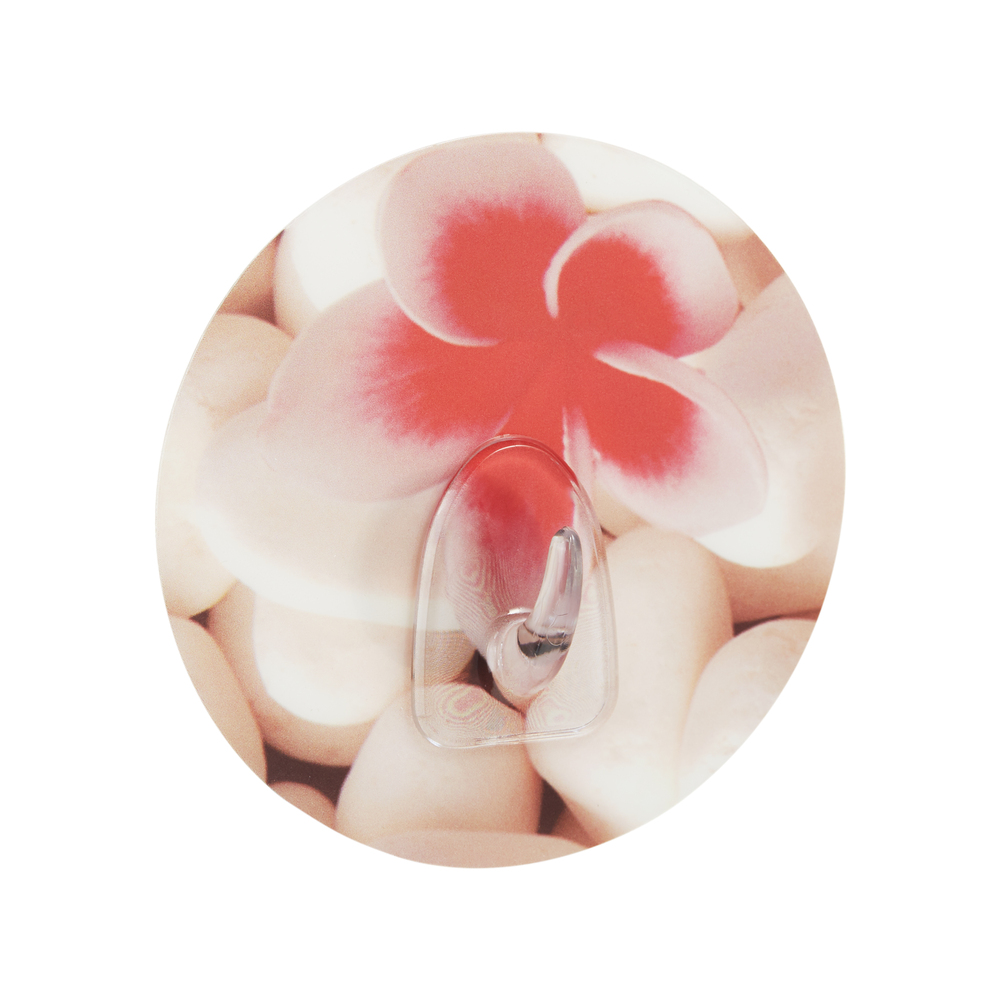фото Крючок на силиконе цветок розовый kleber home