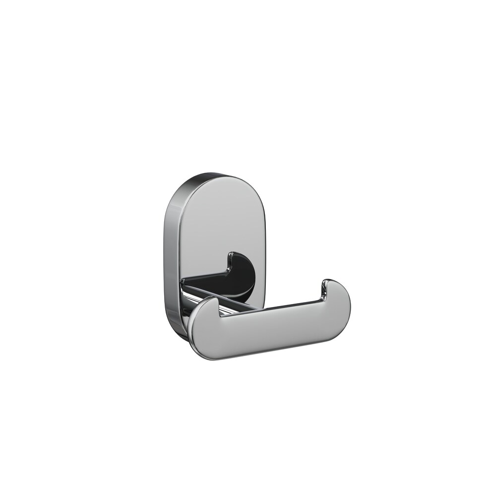 Крючок для ванной Fora Brass двойной на шуруп металл хром (BR053) крючок для ванной fora grafit двойной на присоске металл черный