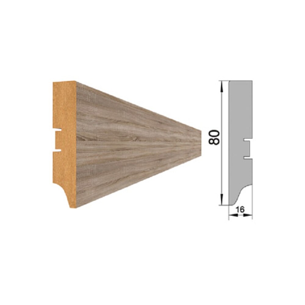 Плинтус мдф point line 80 мм