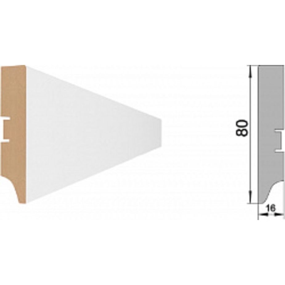 Петрович плинтус мдф белый