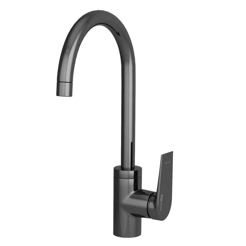 Смеситель для кухни WasserKraft Wiese оружейная сталь с высоким изливом однорычажный (8407)