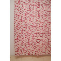 Шторка д/ванной WS-800 180х180 мозайка красная арт.104022