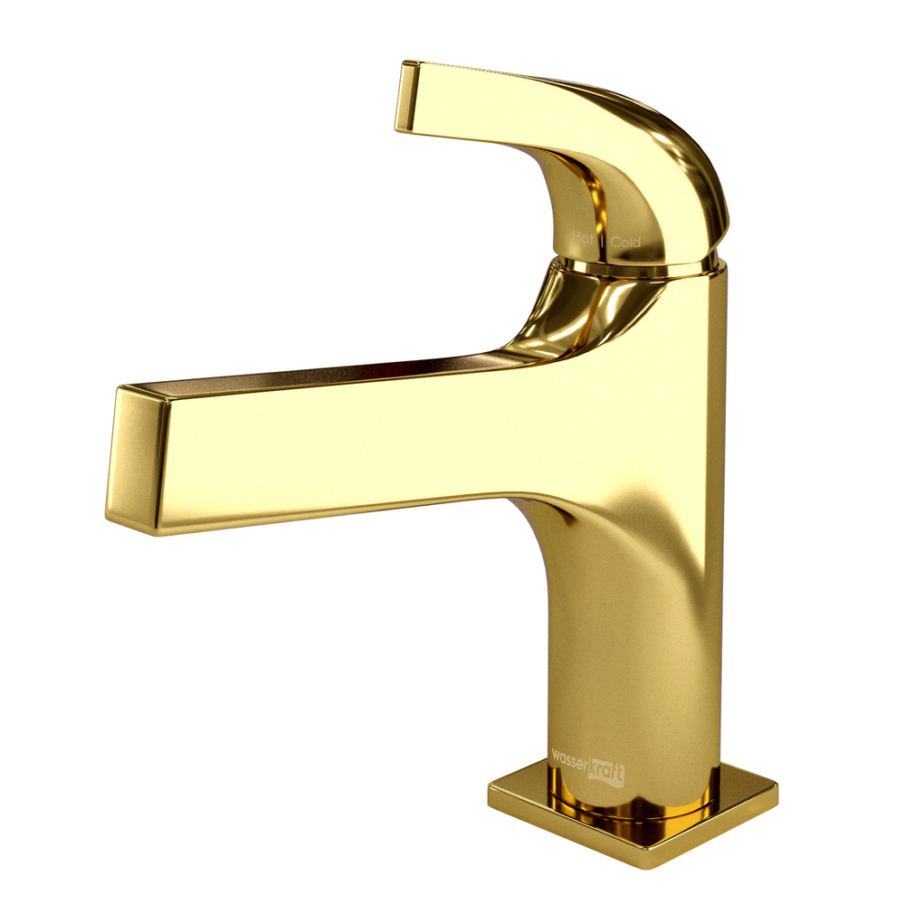 Смеситель для раковины WasserKraft Sauer золото однорычажный (7103) смеситель для раковины высокий wasserkraft sauer золото однорычажный 7103h