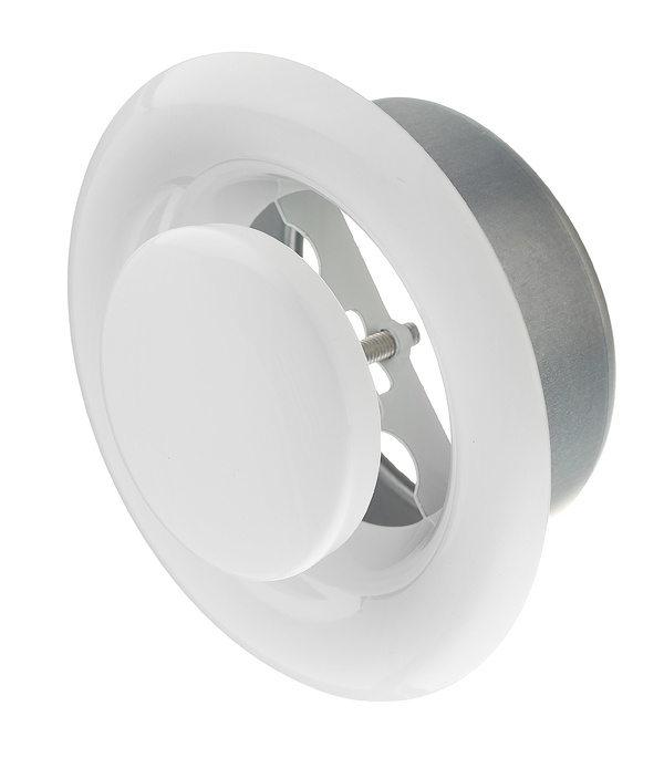 Анемостат вытяжной Era Pro регулируемый стальной d100 мм белый кольца крепежные sky watcher для рефракторов 101–102 мм внутренний диаметр 100 мм