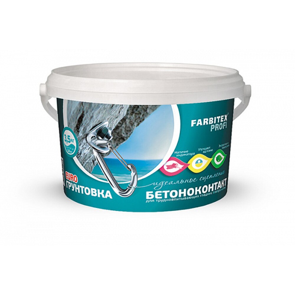 Грунтовка бетоноконтакт акриловая Farbitex Профи 5 кг — купить в Санкт ...