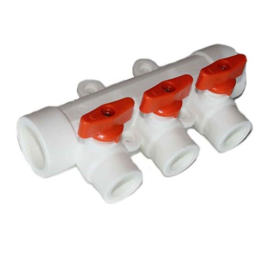 Коллектор с кранами d32х20х3 мм полипропилен — купить в Петровиче в ...