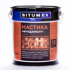 Мастика битумная изоляционная Bitumex фундамент 18 кг