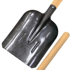 Лопата совковая Урожайная сотка, универсальная, рельсовая сталь с ребрами жесткости, с крашеным черенком