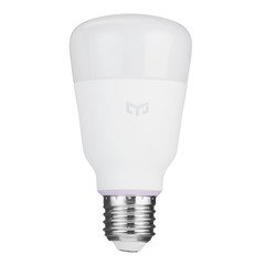 Лампа светодиодная Yeelight Smart Home многоцветная (YGYC0420001WTEU) 8 Вт E27 цилиндр T140 900 Лм 1700-6500К теплый/холодный свет 180-260 В для светильников матовая диммируемая