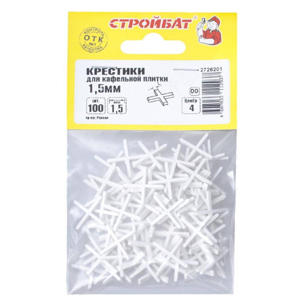 Крестик для плитки 1,5 мм (100 шт) 014761 — купить в Санкт-Петербурге ...