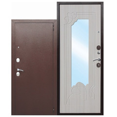 Дверь металлическая Ampir ясень белый правая 960х2050 мм