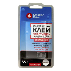 Клей холодная сварка MasterTeks HomeMaster для сантехники белый 55 г