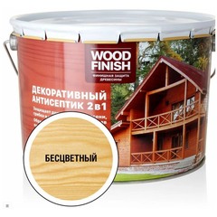 Антисептик Wood Finish защитно-декоративный бесцветный 9 л