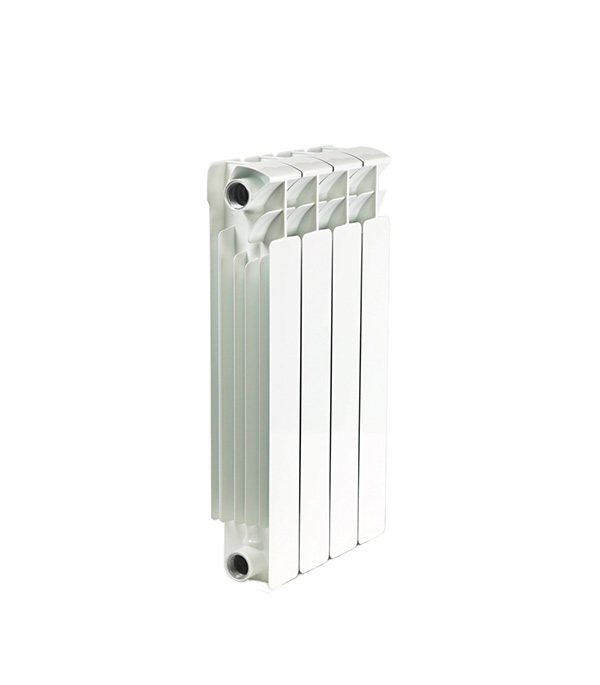 Радиатор биметаллический Rifar Base 500 мм 4 секции 1 боковое подключение белый набор присоединительный универсальный rifar rifar r ad g34 1 нр х 3 4 вр для радиатора белый