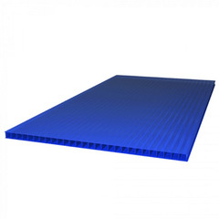 Поликарбонат сотовый Стандарт 2100х6000х4 мм синий