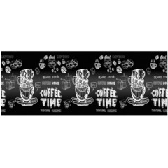 Фартук кухонный АБС Кофе time 600х3000х1,5 мм