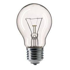 Лампа накаливания 60 Вт, E27, шар, 24 В, прозрачная