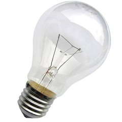 Лампа накаливания 60 Вт, E27, шар, 36 В, прозрачная