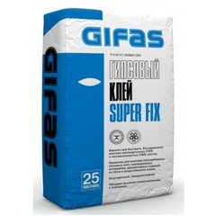Клей гипсовый монтажный Gifas Super Fix 25 кг