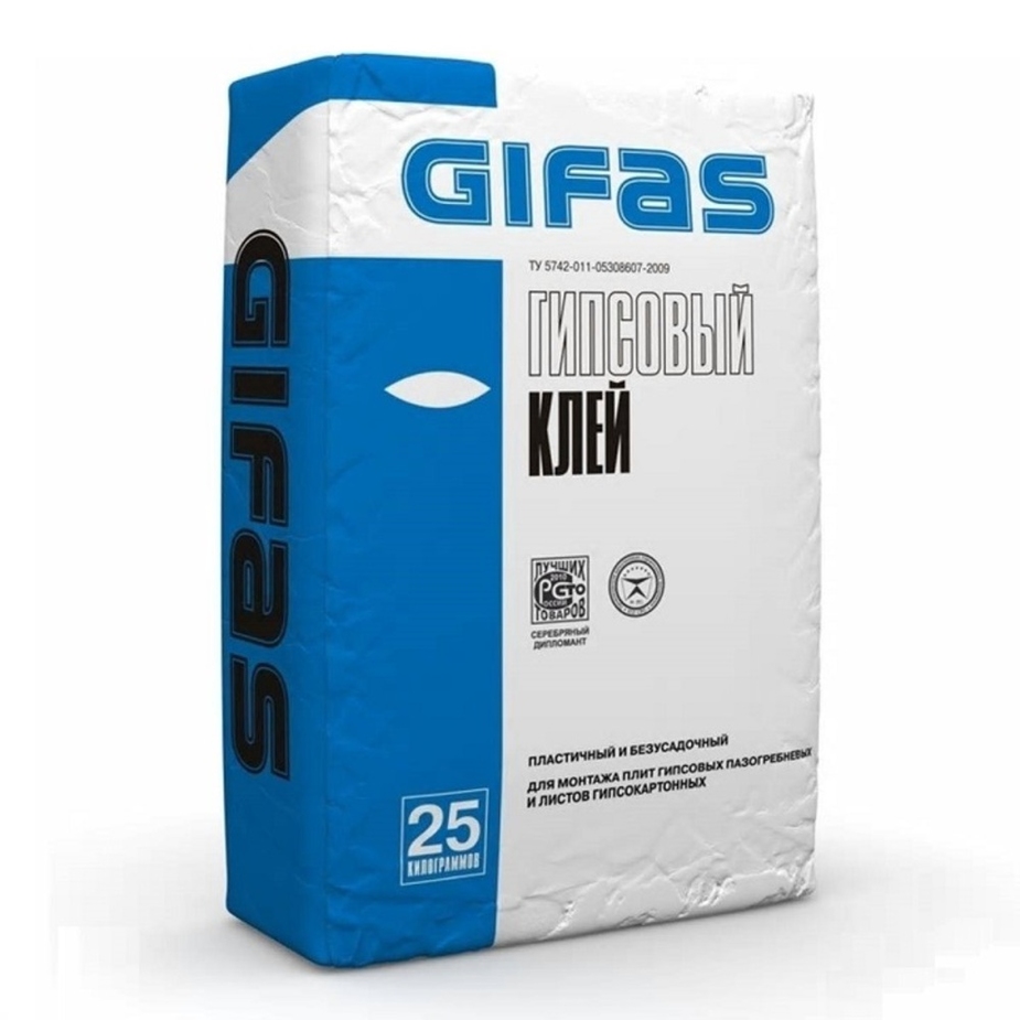Клей гипсовый монтажный Gifas Super Fix 4 кг — купить в Петровиче в ...