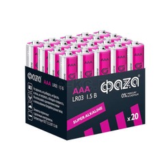 Батарейка ФАZА Alkaline LR03 20шт