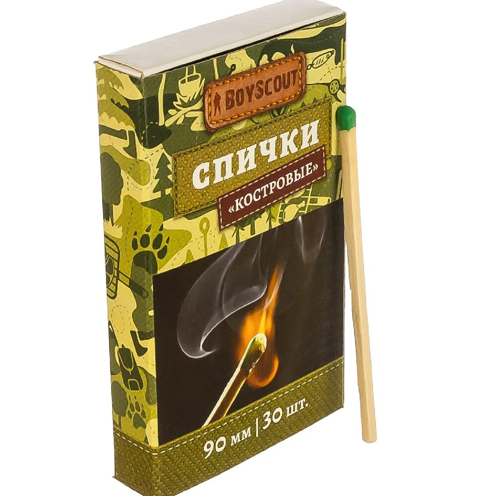 Спички костровые 61029 90 мм 30 шт 80/20 BOYSCOUT — купить в Санкт ...