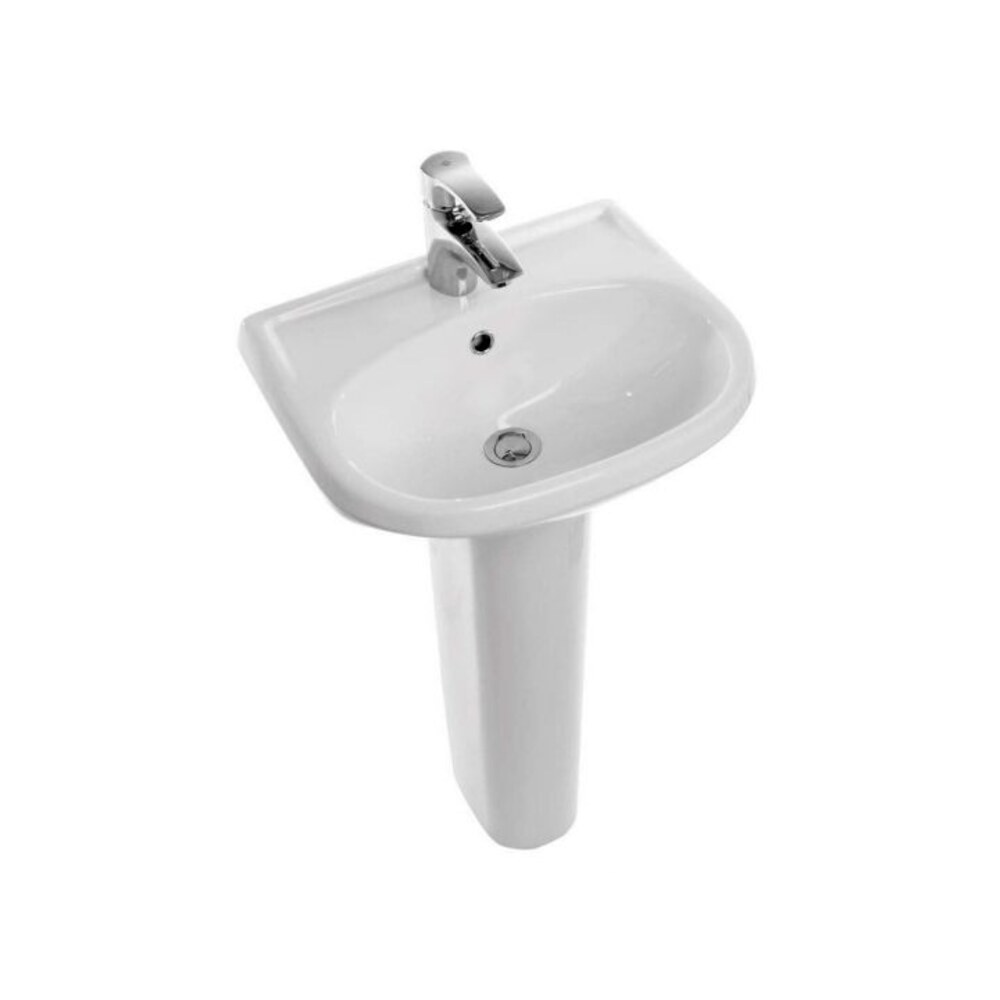 Умывальник Санита Комфорт 48 белый с постаментом Самарский — купить в ...