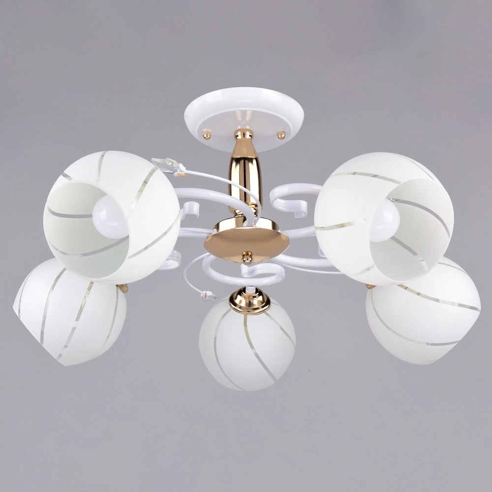 Светильник потолочная Россвет РС20125 WT+FG/3C с лампами Gauss LED 4 Вт ...