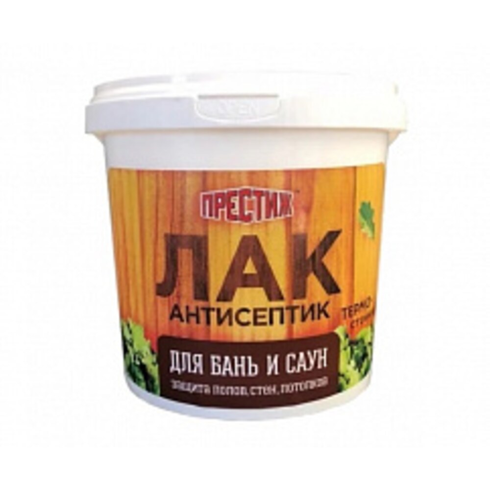 Лак акриловый Престиж для бань и саун 2,5 кг — купить в Петровиче в ...