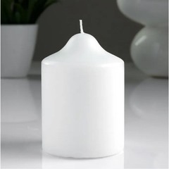 Свеча классическая Antey Candle бочонок 5х10 см 10 ч белая (5070820)