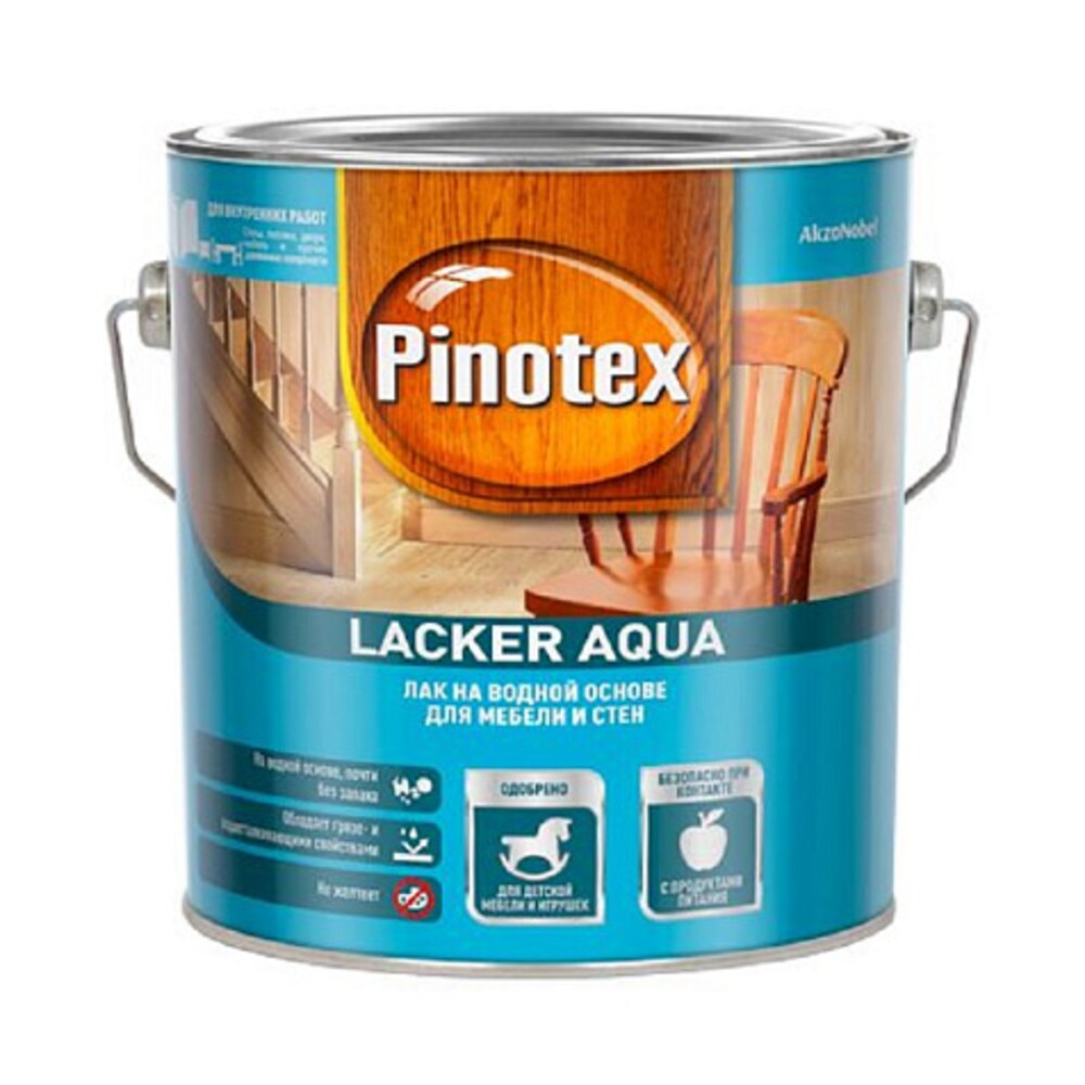 Лак Pinotex Lacker Aqua 70 для мебели и стен глянцевый 2,7 л — купить в ...