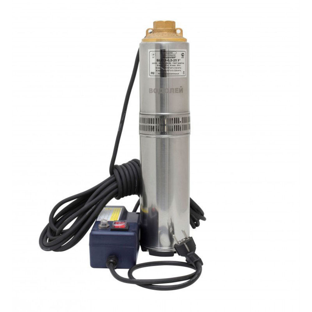 Насос скважинный центробежный Водолей БЦПЭ 0,5-25 У — купить в ...