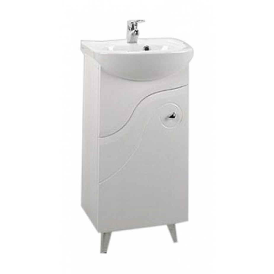Тумба-умывальник Акватон Колибри-45 белая левая с раковиной Акванью ...