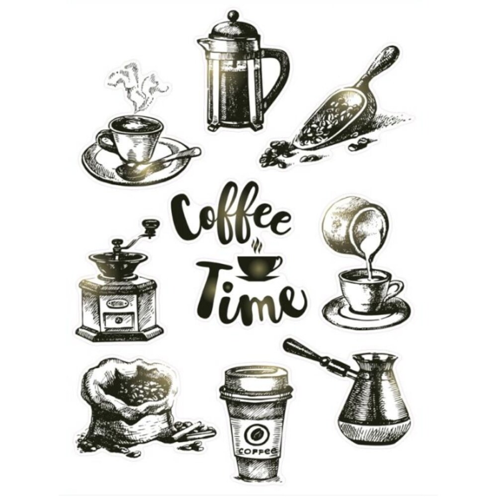 Набор наклеек Decoretto Кофе вовремя (OK 4004 L) — купить в Санкт ...