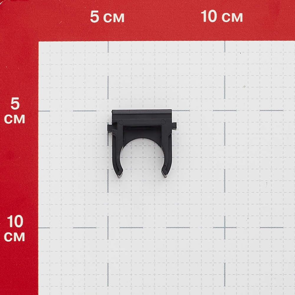 фото Крепеж-клипса для труб 20 мм промрукав черная (100 шт.)
