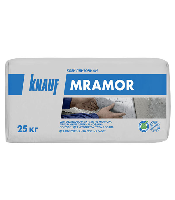 Клей для плитки/ керамогранита/ мозаики/ камня Knauf Мрамор белый класс С2 25 кг клей для плитки knauf флизен 25 кг