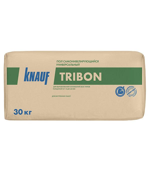 Ровнитель (наливной пол) универсальный Knauf Трибон самовыравнивающийся быстротвердеющий 30 кг универсальная смесь knauf трибон 30 кг