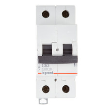 Автоматический выключатель Legrand RX3 (419703) 2P 63А тип C 4,5 кА 230/400 В на DIN-рейку