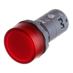 Лампа сигнальная ABB CL2-502R (1SFA619403R5021) 24 В тип AC/DС красная