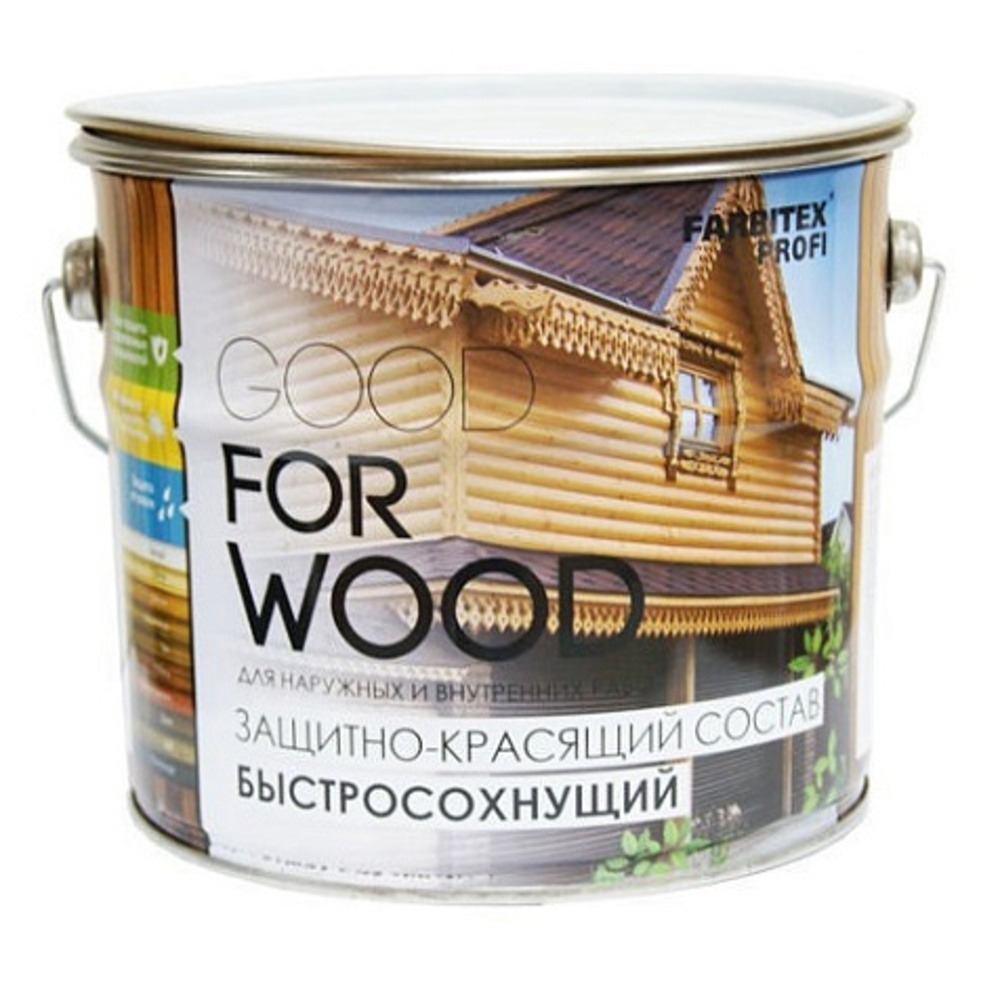 Состав защитно-красящий Farbitex Профи Wood для древесины ...