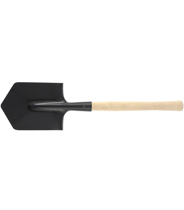 Лопата штыковая (61425) саперная с деревянным черенком 580 мм лопата саперная деревянный черенок