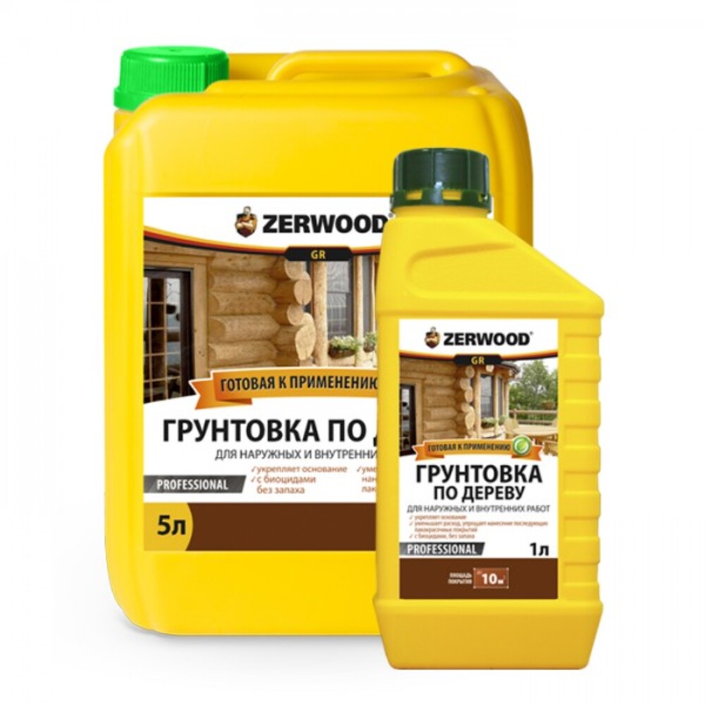 Грунтовка по дереву ZERWOOD gr 1л