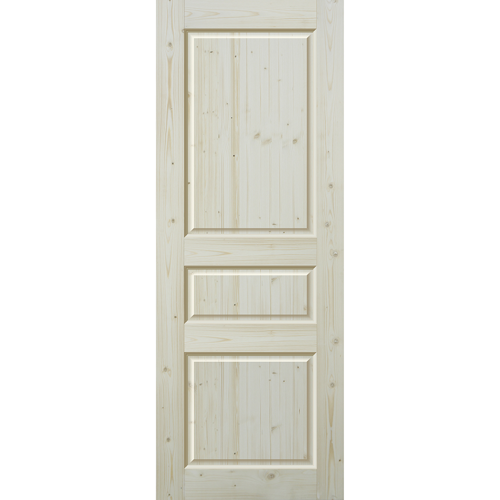 фото Дверное полотно wood goods дпг 3ф-2 хвоя глухое массив без покрытия 600х2000 мм