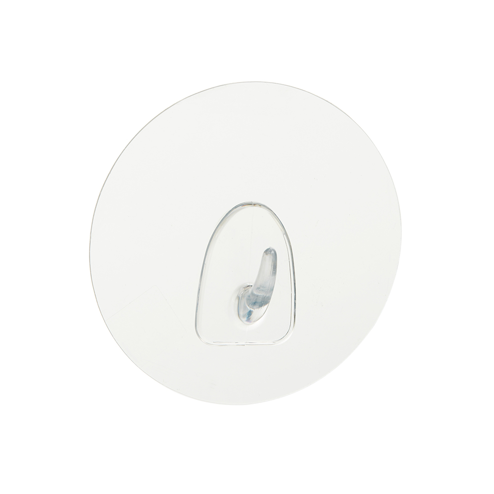 Крючок для ванной Kleber Home одинарный самоклеящийся пластик прозрачный (kle-hm025/8809) мыльница kleber lite kle lt034