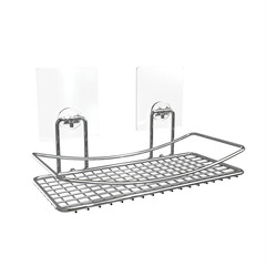 Полка-решетка для ванной Kleber Lite KLE-LT032 250х145 мм металл хром