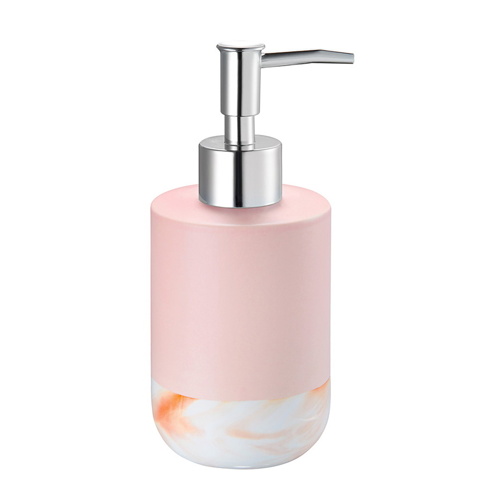 фото Дозатор для жидкого мыла fora trendy for-tr021 настольный керамика розовый