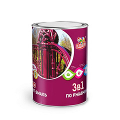 Грунт-эмаль по ржавчине Olecolor красный 0,9 кг
