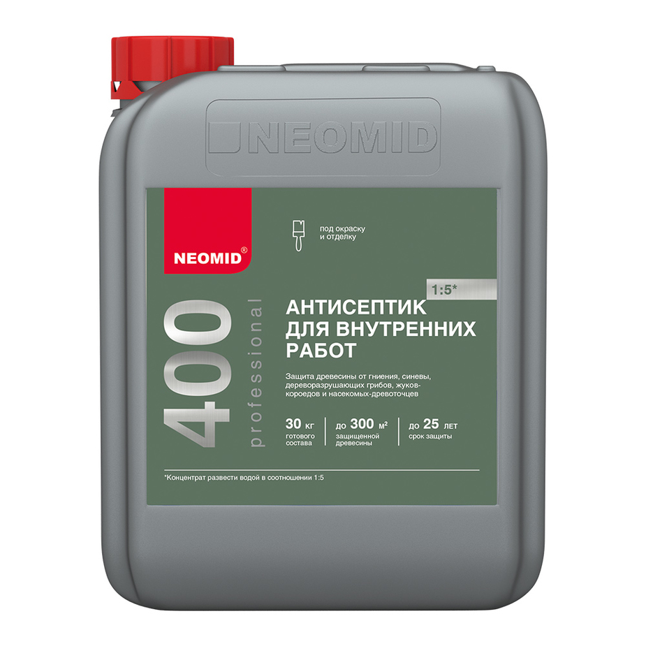 Антисептик Neomid 400 для дерева биозащитный концентрат 1:5 5 л ...