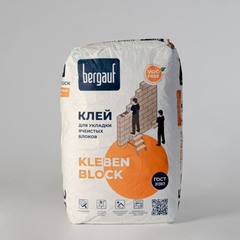Клей для ячеистых блоков Бергауф Клебен Блок 25 кг