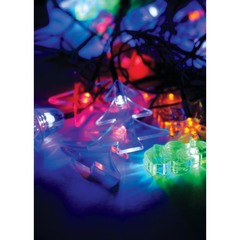 Светодиодная гирлянда КОСМОС 30 светодиодов, новогодние игрушки мультиколор, 4,4м, 8 режимов мигани